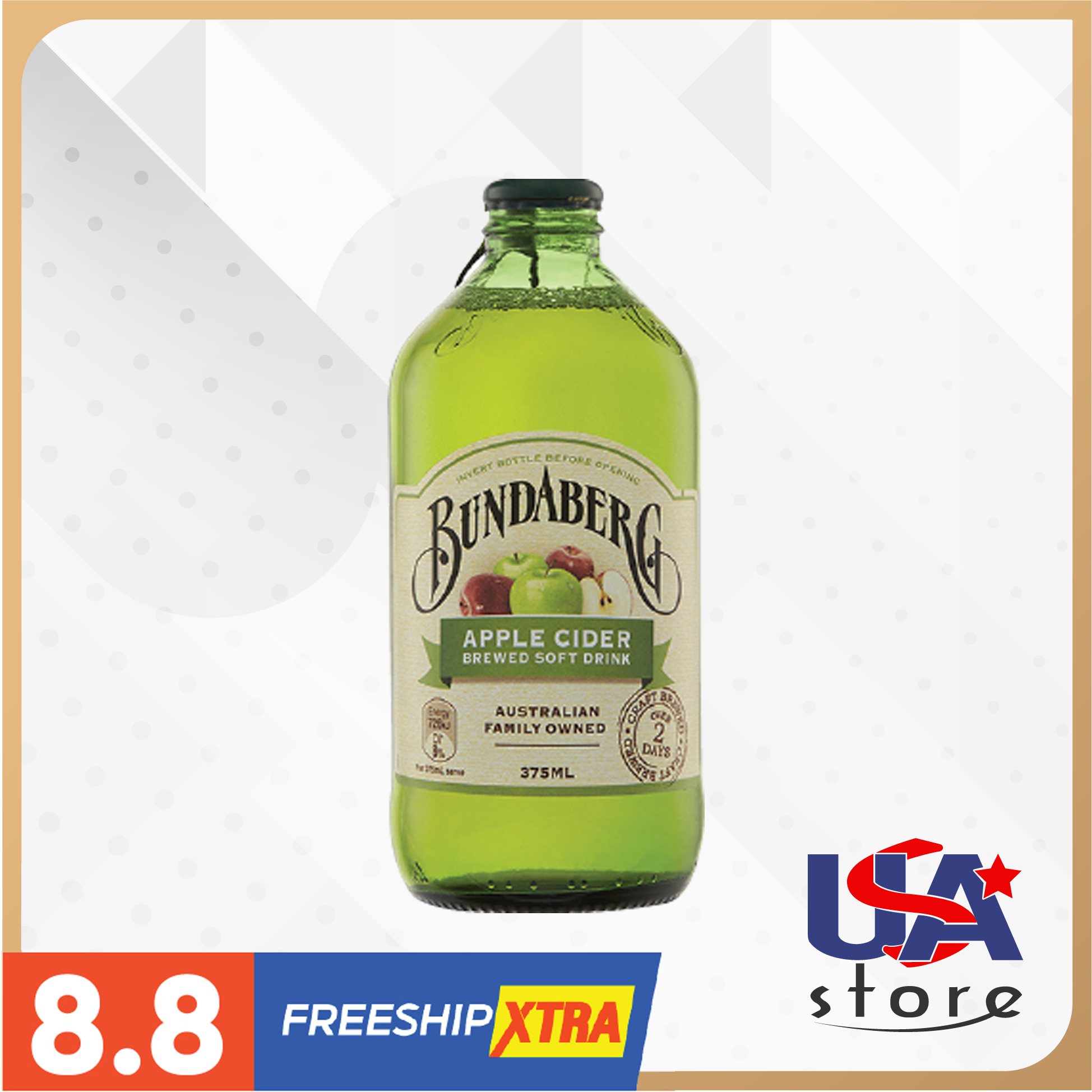 [Bình Dương] Nước ép có gas Bundaberg Apple Cider 375ml
