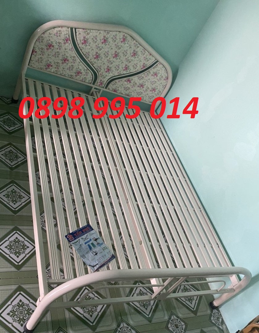 Giường đơn sắt 1m6x2m, giá rẻ hcm, giường chắc chắn 2,3 người nằm ngủ