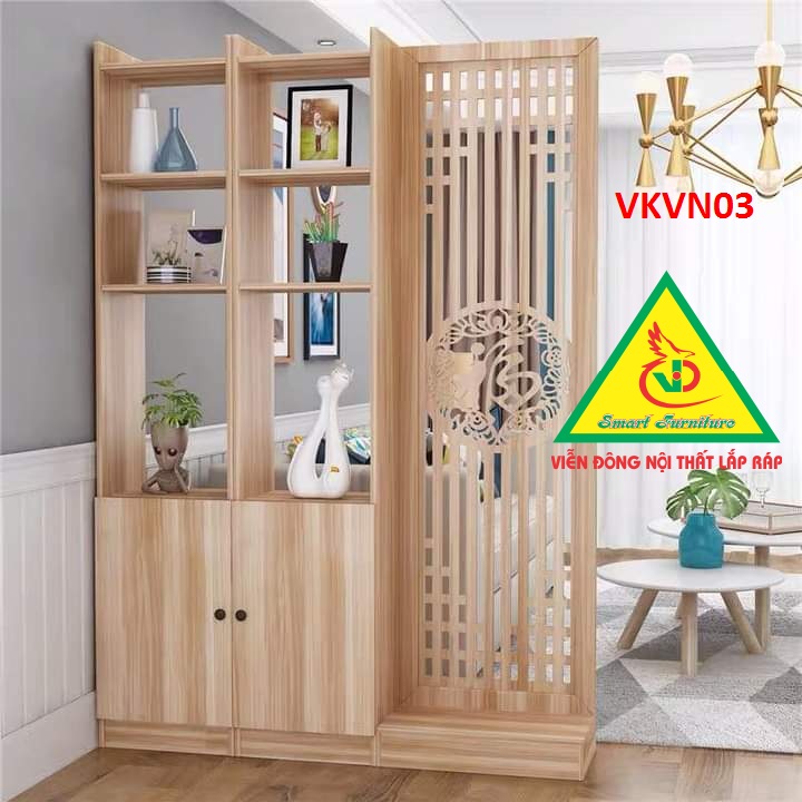 Kệ trang trí kiêm vách ngăn VKVN03- Nội thất lắp ráp