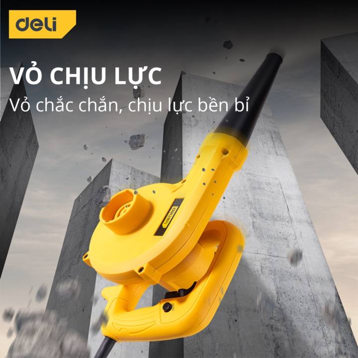 Máy Thổi Bụi Hút Bụi Cầm Tay 2 Chiều Deli Đa Năng - Tùy Chỉnh Tốc Độ 12000 Vòng/Phút g Suất 600W - DL661400/DL661600 - Hình ảnh 5