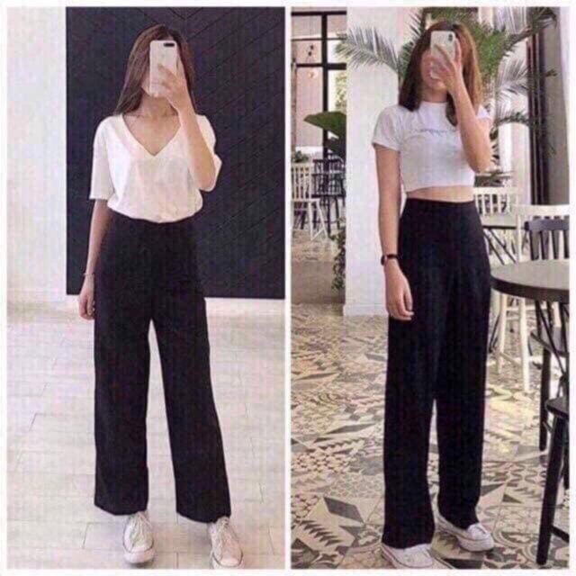 [25-27/4 Hoàn tiền 15%]Quần Ống Suông Khoá Sườn