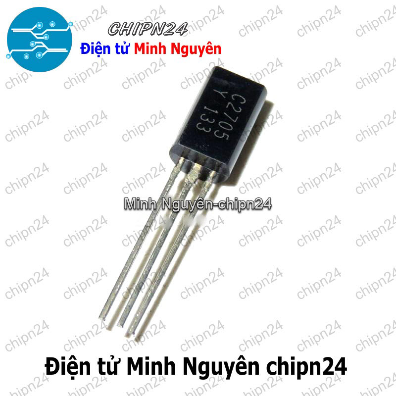 [4 con] (KT1) Transistor C2705 TO-92L NPN 50mA 150V (2SC2705-Y 2705) - HH006830