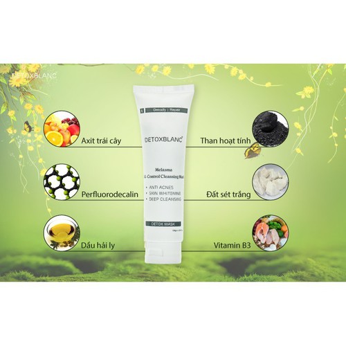[HCM]Combo Trị mụn Thải Độc DETOX BLANC - DETOX
