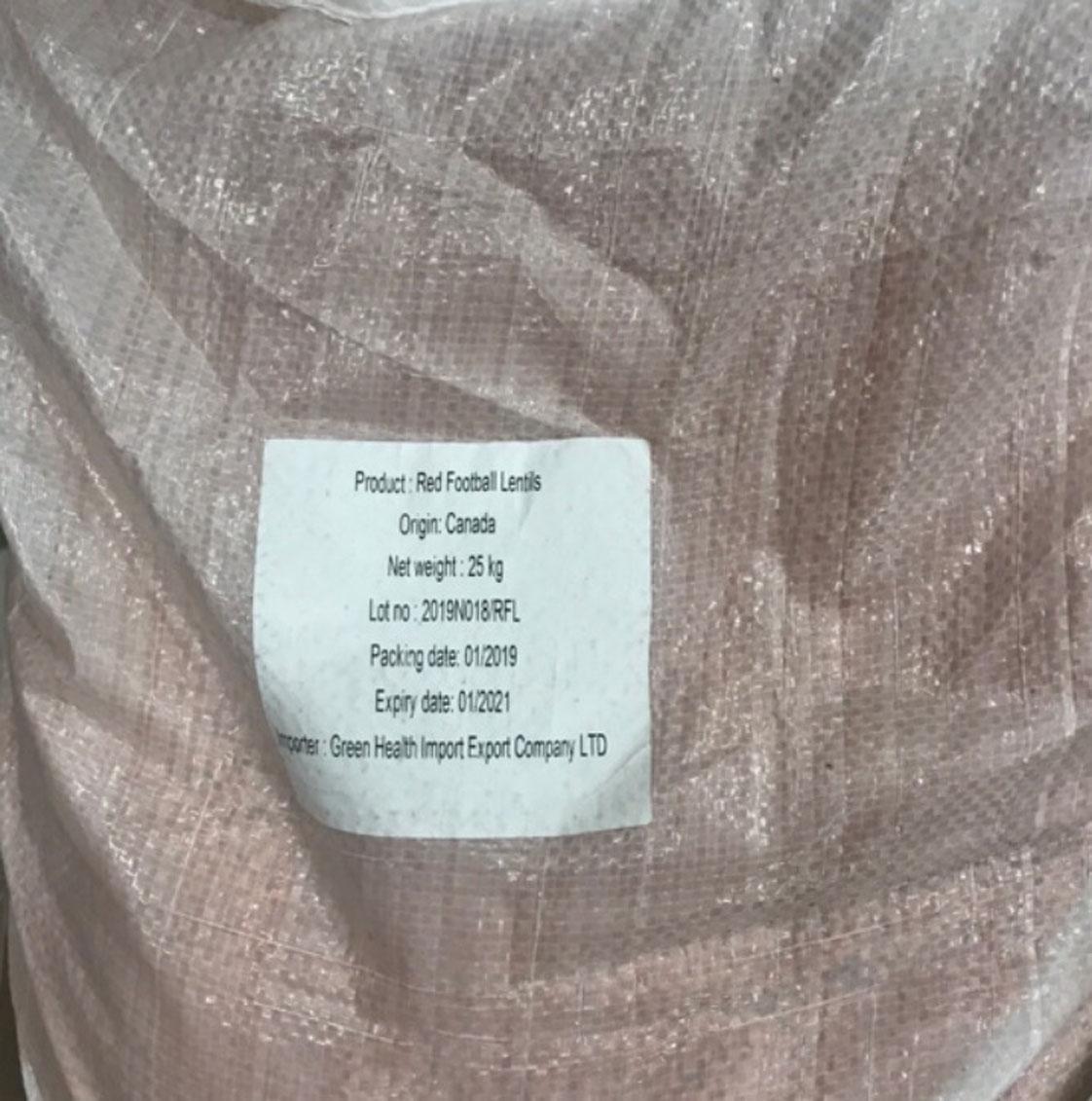 500g đậu lăng đỏ Canada