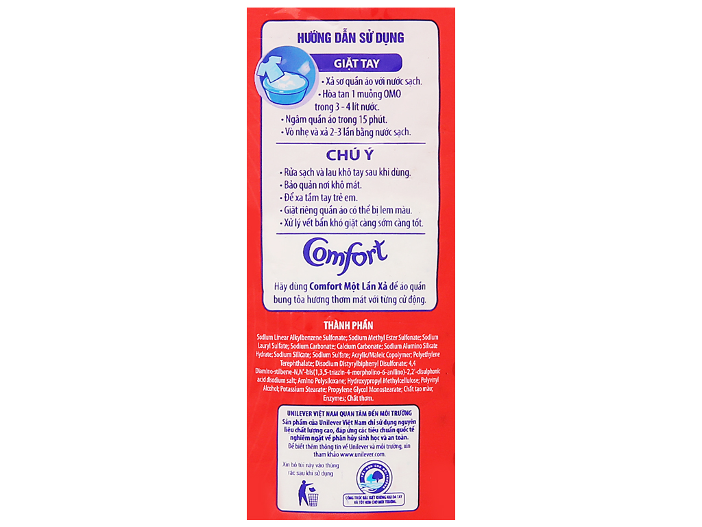 [HCM]Bột giặt OMO hệ bọt thông minh 800g