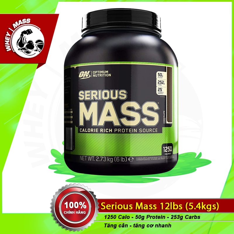 Sữa Tăng Cân Nhanh ON OPTIMUM NUTRITION SERIOUS MASS 6 lbs (2.6 kg) nhập khẩu