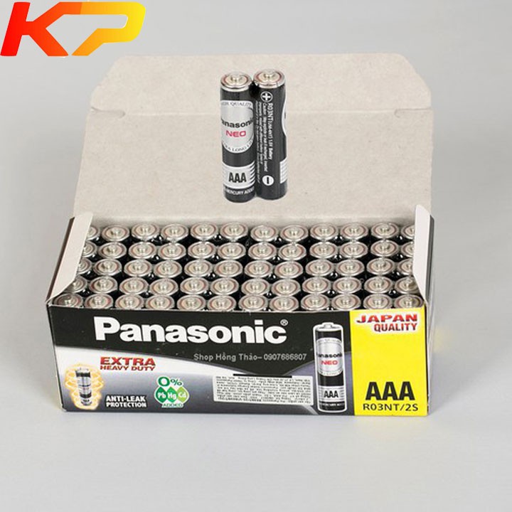 Hộp 60 viên Pin than đen AAA Panasonic R03NT/2S-V