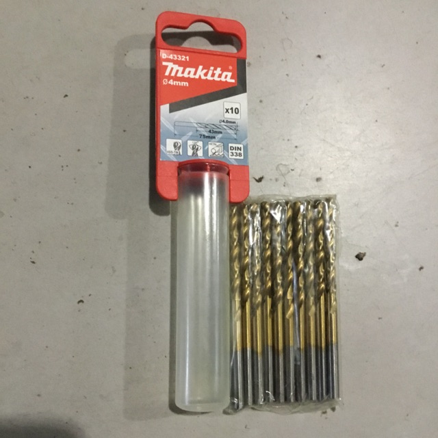 Mũi khoan kim loại hsstin 10pcs 4mm D43321
