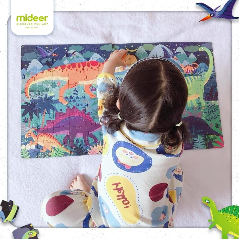 GHÉP HÌNH MIDEER 104 PCS - CHỦ ĐỀ DINOSAUR