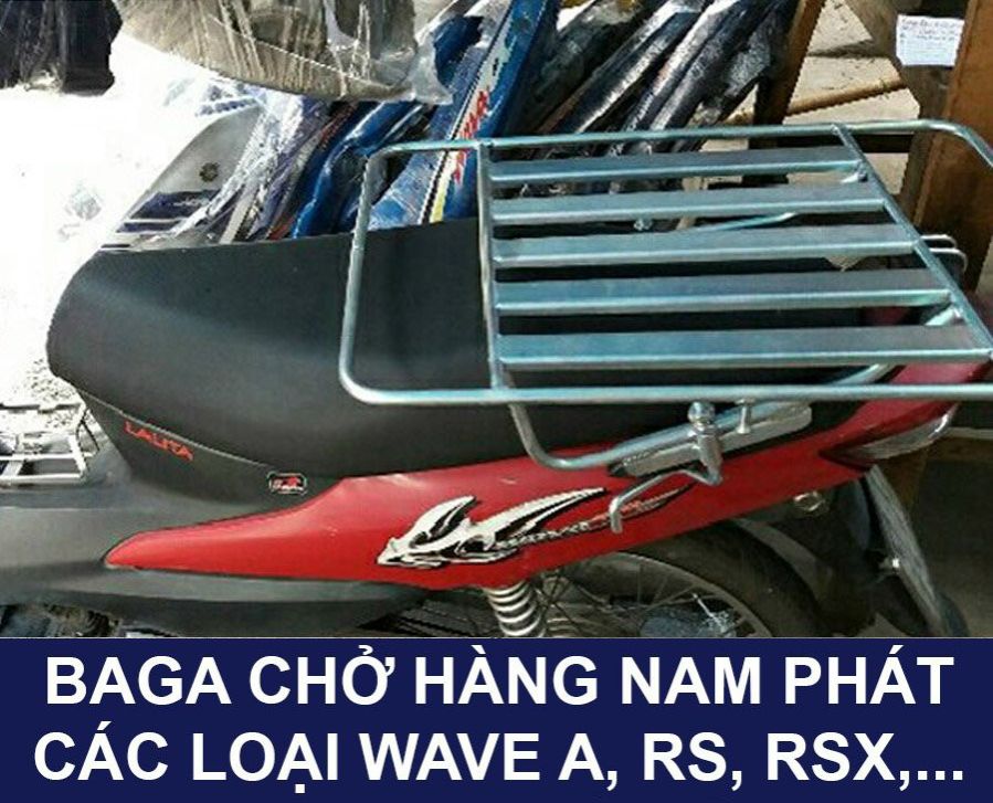 Baga chở hàng Thồ Sống gắn Sirius Wave A RS RSX...