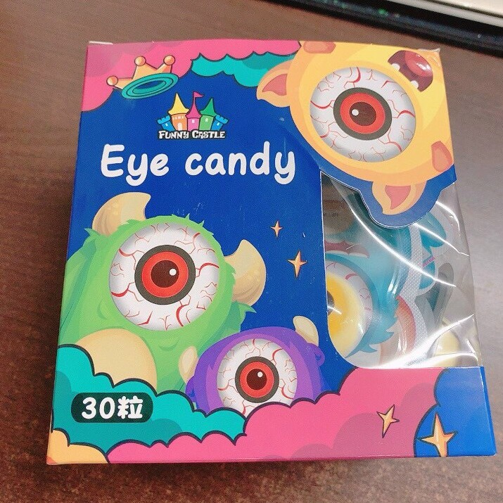 (Combo 3 viên) Kẹo Dẻo Con Mắt Eye Candy Funny Caslte