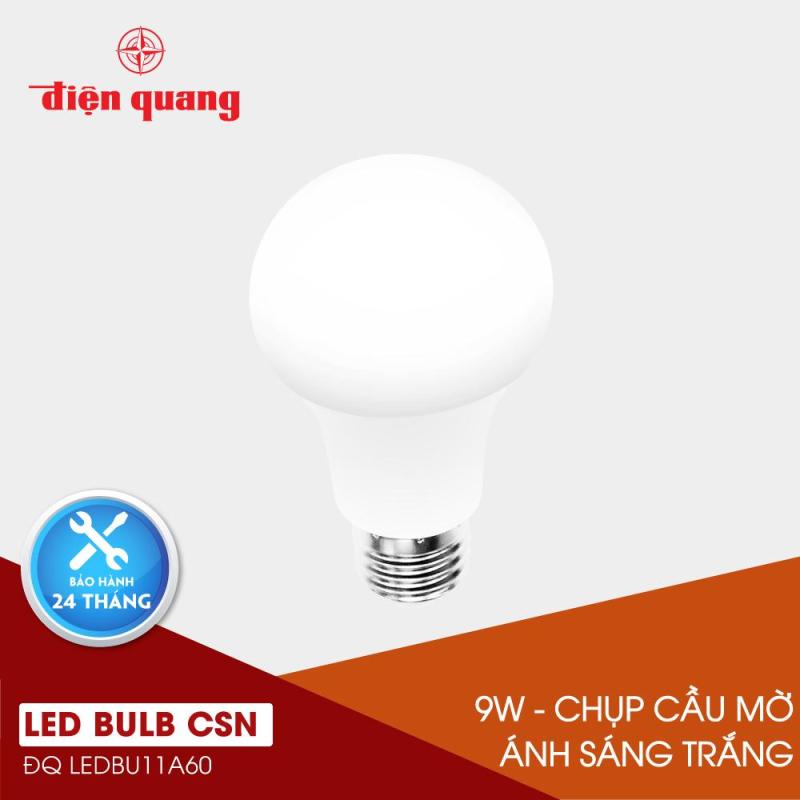 Đèn LED Bulb Điện Quang ĐQ LEDBU11A60 09765 V02 (9W daylight, chụp cầu mờ)