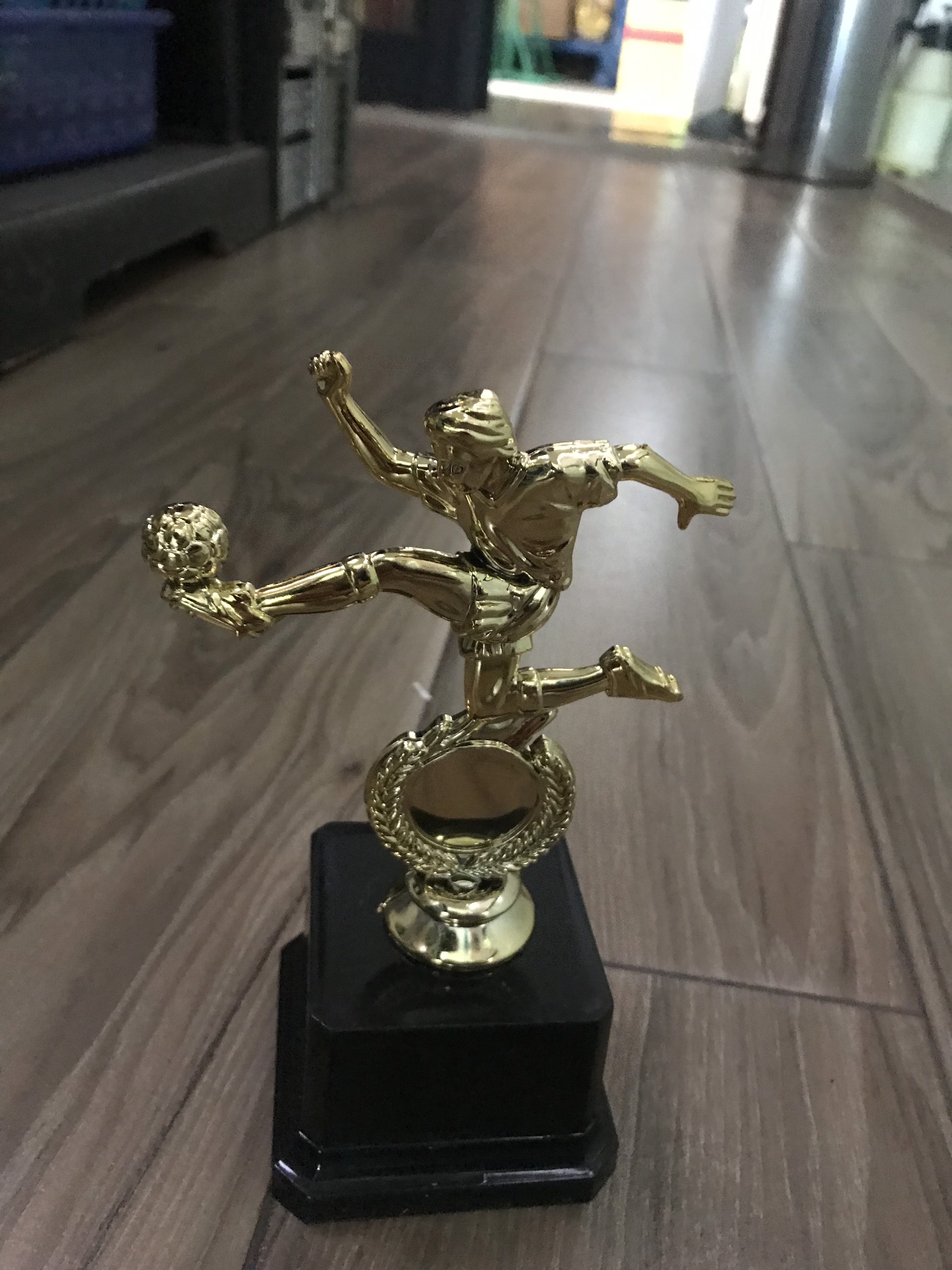 Cup thể thao  bóng đá bằng nhựa (vàng)