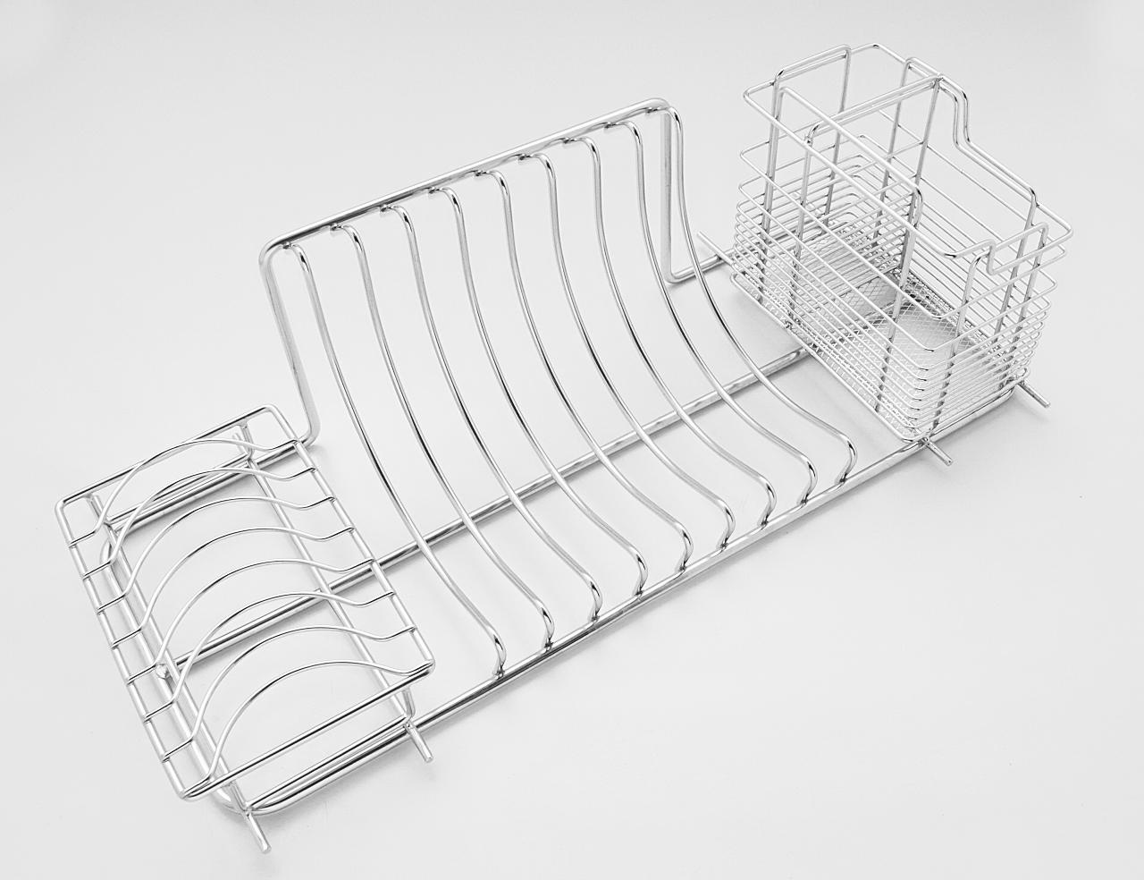 [HCM]Bộ kệ chén treo tường có giỏ đũa Inox cao cấp