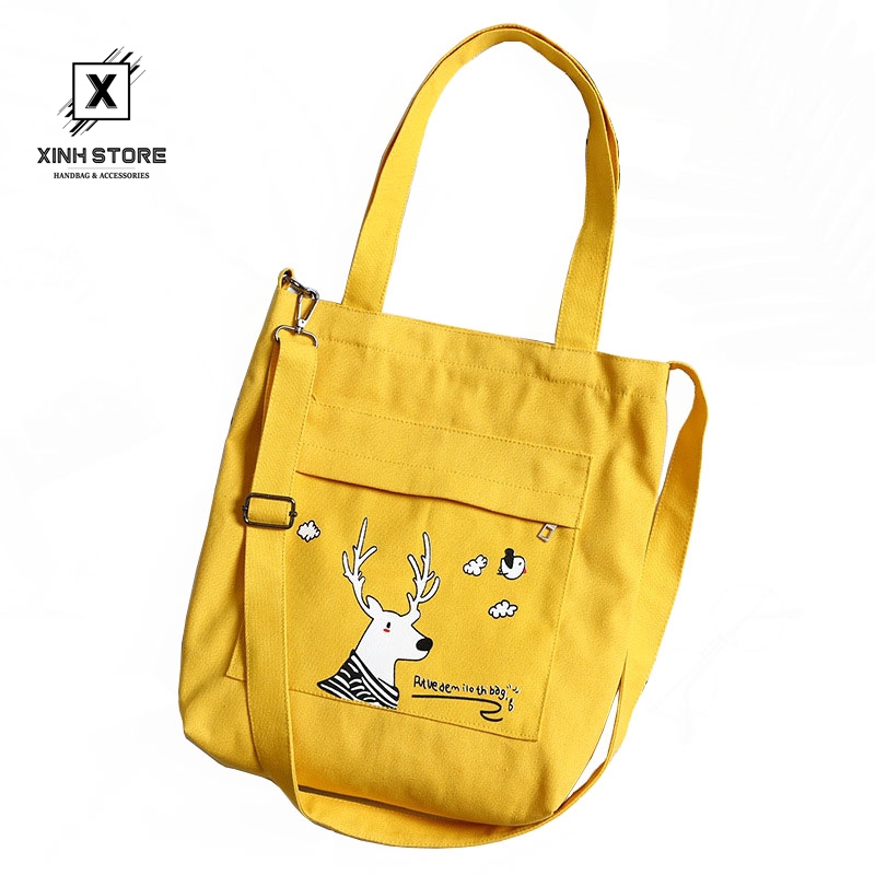 Túi vải tote 20x house hình hưu