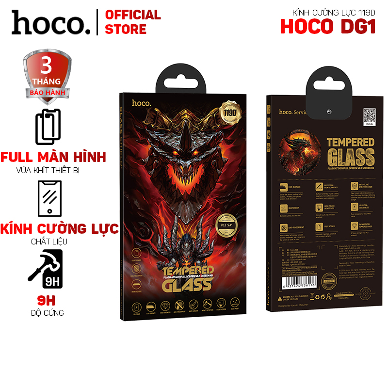 Kính Cường Lực Hoco Dg1 119D Full Màn Hình
