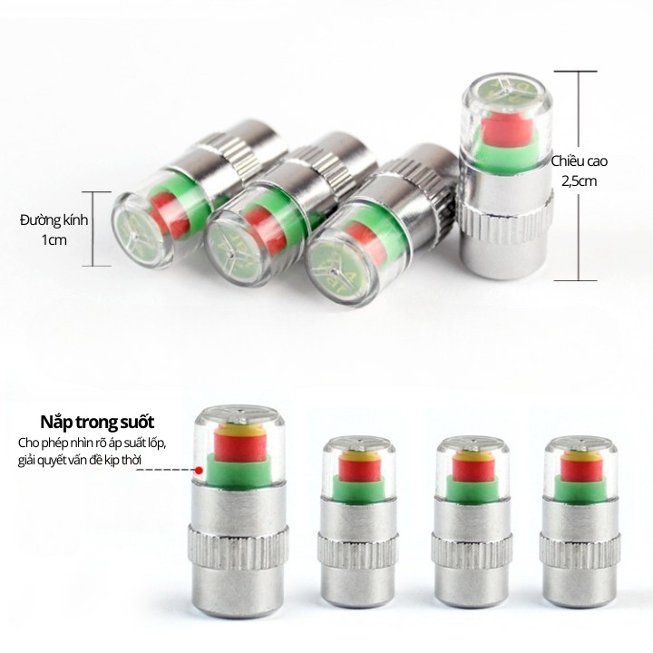 Nắp Van Cảnh Báo Áp Suất Lốp 4 By-419