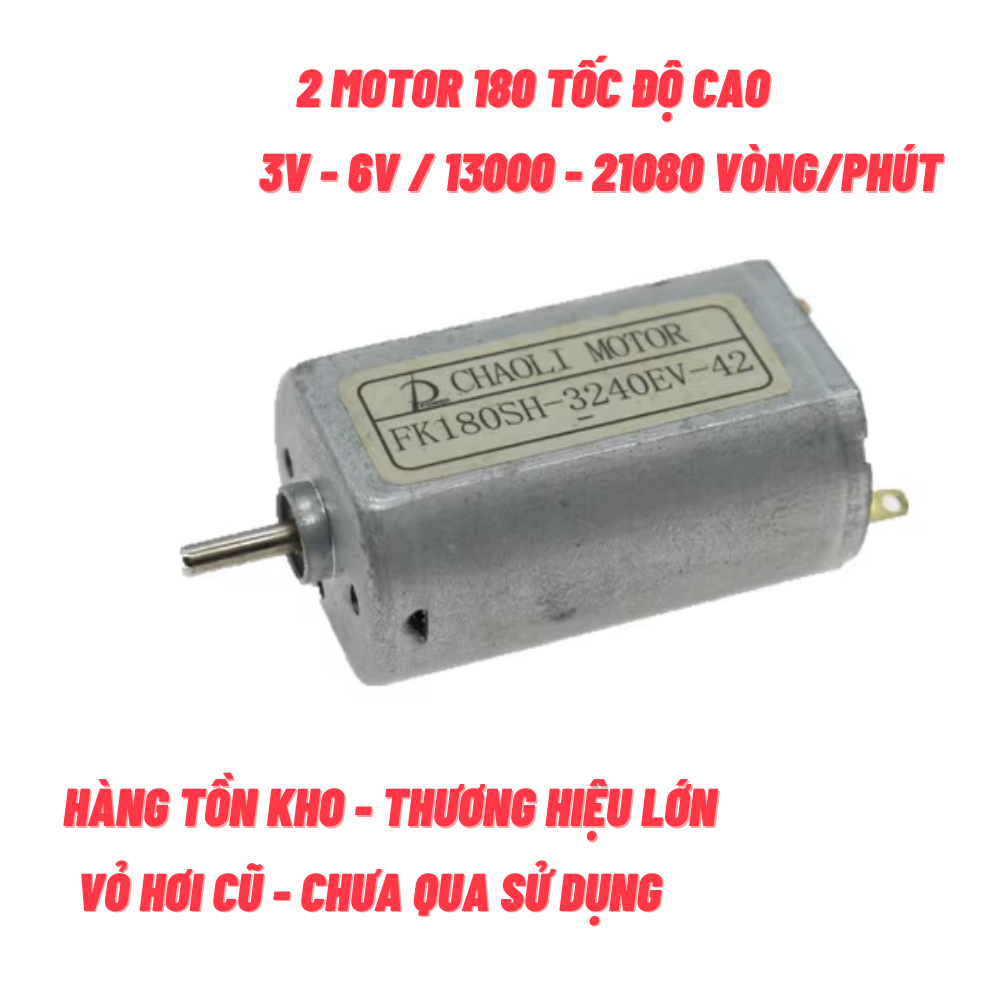 [HCM]Motor mini 180 điện áp 3V - 6V tốc độ 10000 - 20000 RPM - LK0105