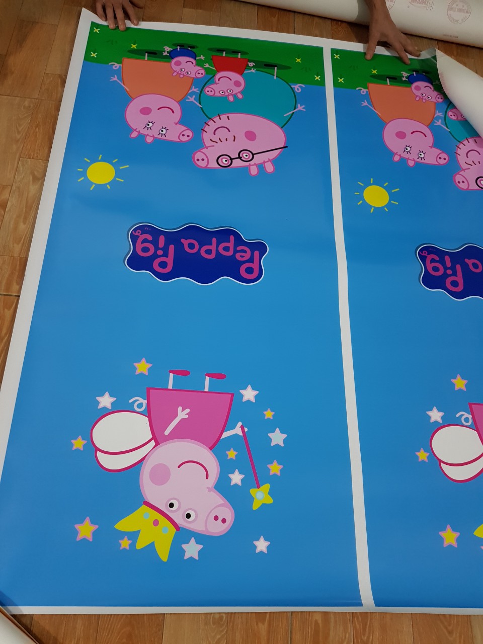 Miếng dán trang trí tủ lạnh, máy giặt heo Peppa