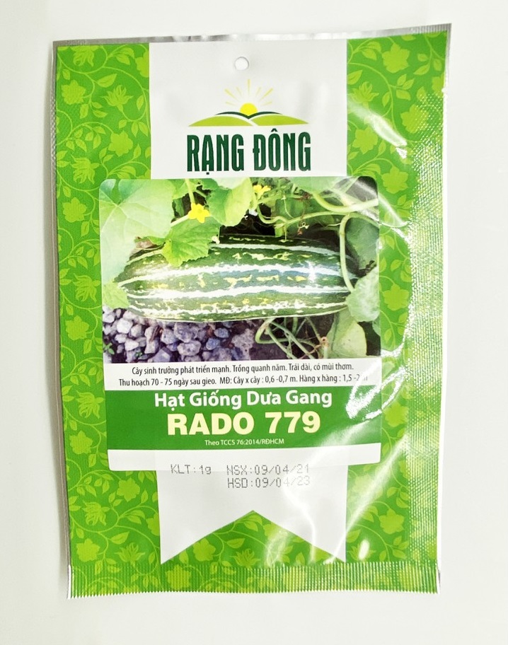 Hạt giống dưa gang rd 779 rạng đông gói 1gram