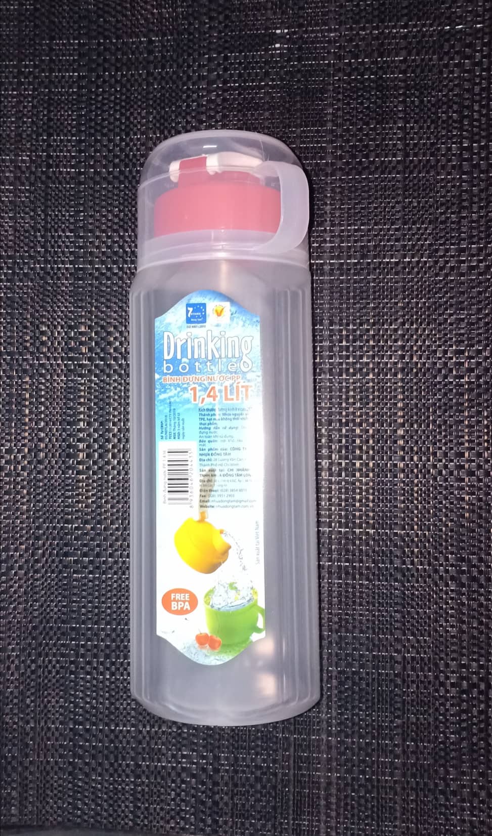 [HCM]Bình nước 1.4L có ca uống nước - Nhựa PP cao cấp
