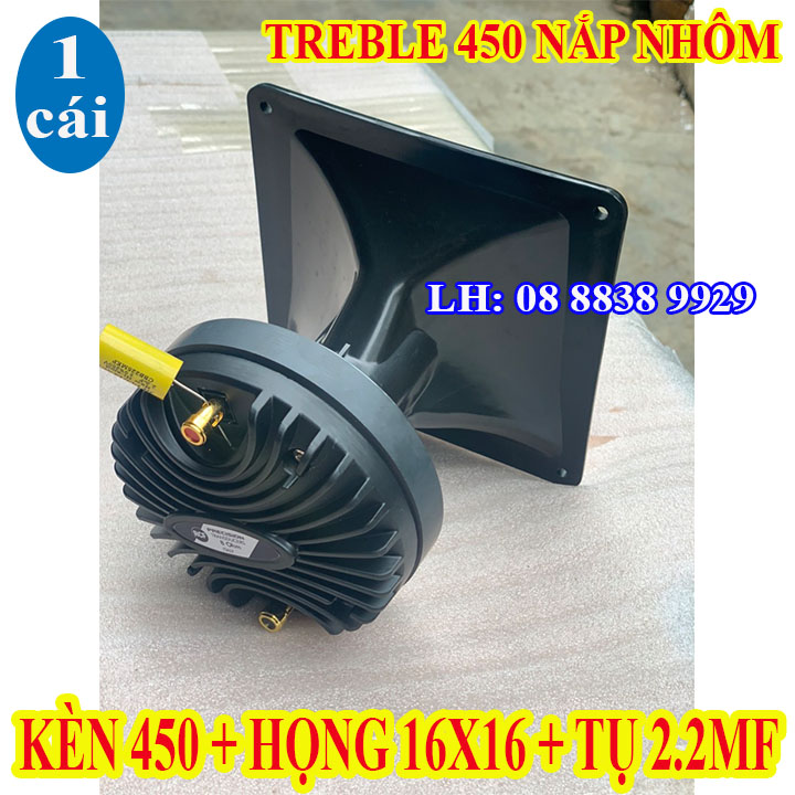 LOA TREBLE KÈN 450 RCF NẮP NHÔM + HỌNG 16X16+ TỤ XỊN 2.2 - NHẬP KHẨU - GIÁ 1 CÁI