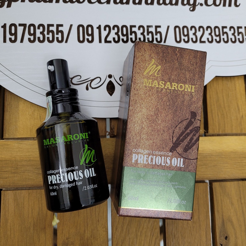 Masaroni tinh dầu dưỡng tóc argan precious oil 60ml
