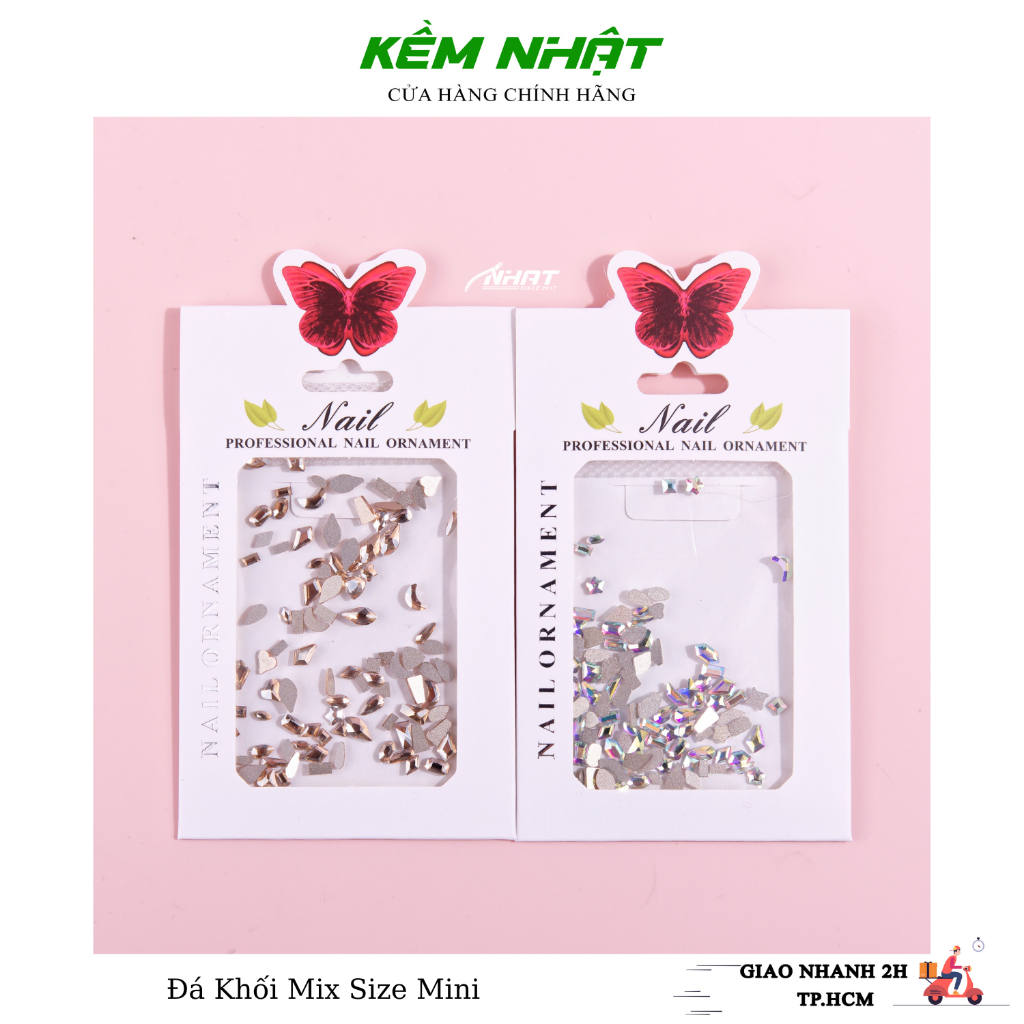 Đá khối mix size mini trang trí móng