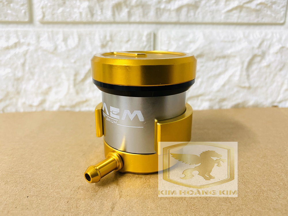 Bình dầu AEM gắn xe máy exciter,Winner,Sonic màu Vàng
