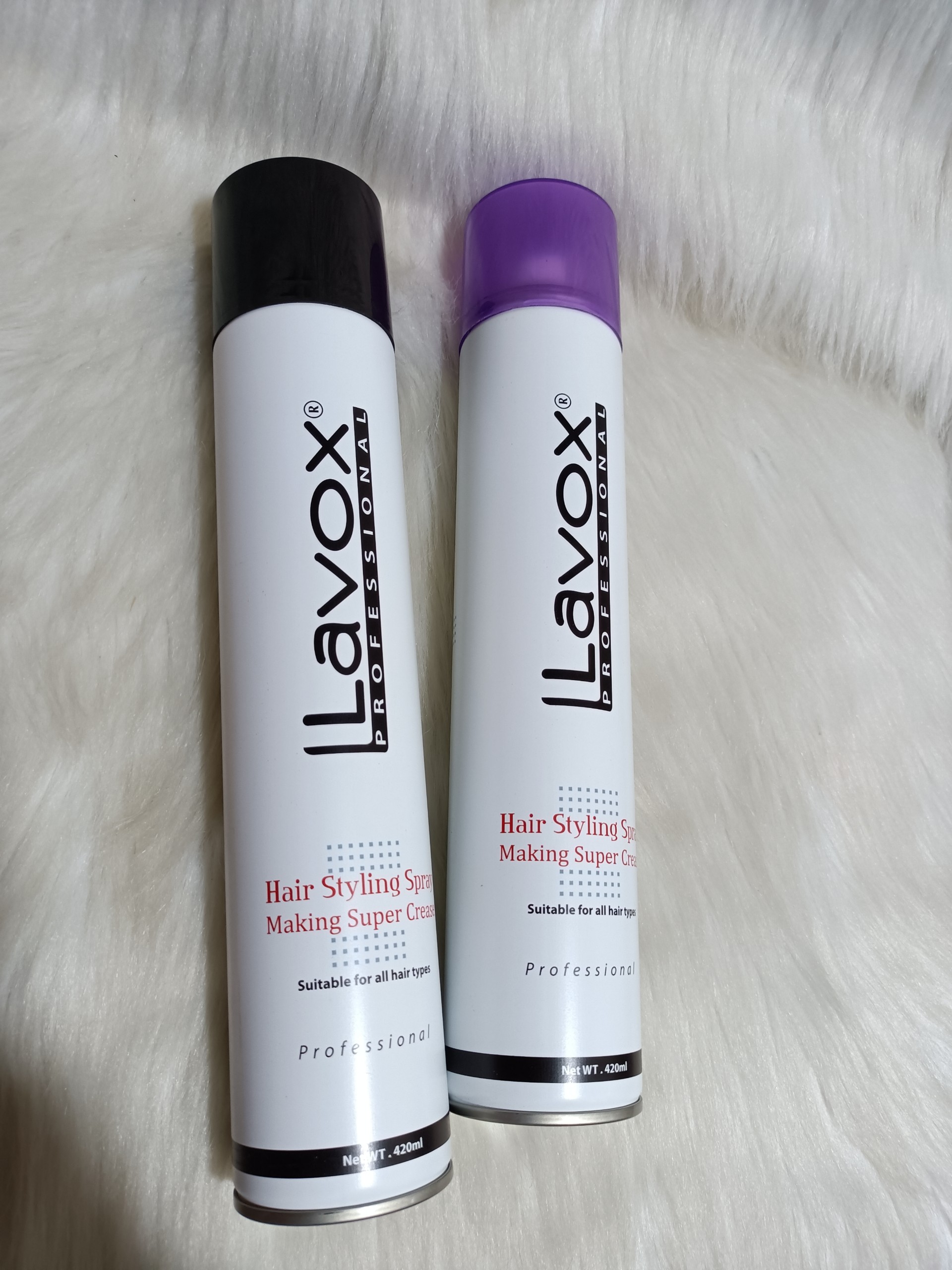 Keo xịt tóc Lavox tạo kiểu cứng/ mềm tóc 420ml