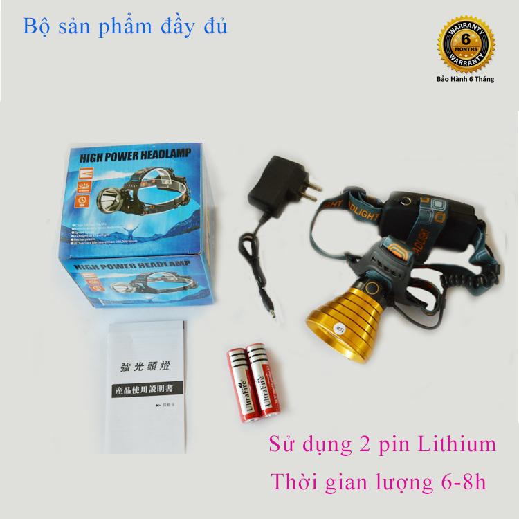 ĐÈN PIN ĐỘI ĐẦU SIÊU SÁNG  MỘT BÓNG T017