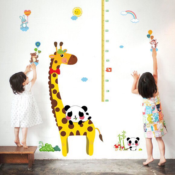 Decal dán tường đo chiều cao cho bé