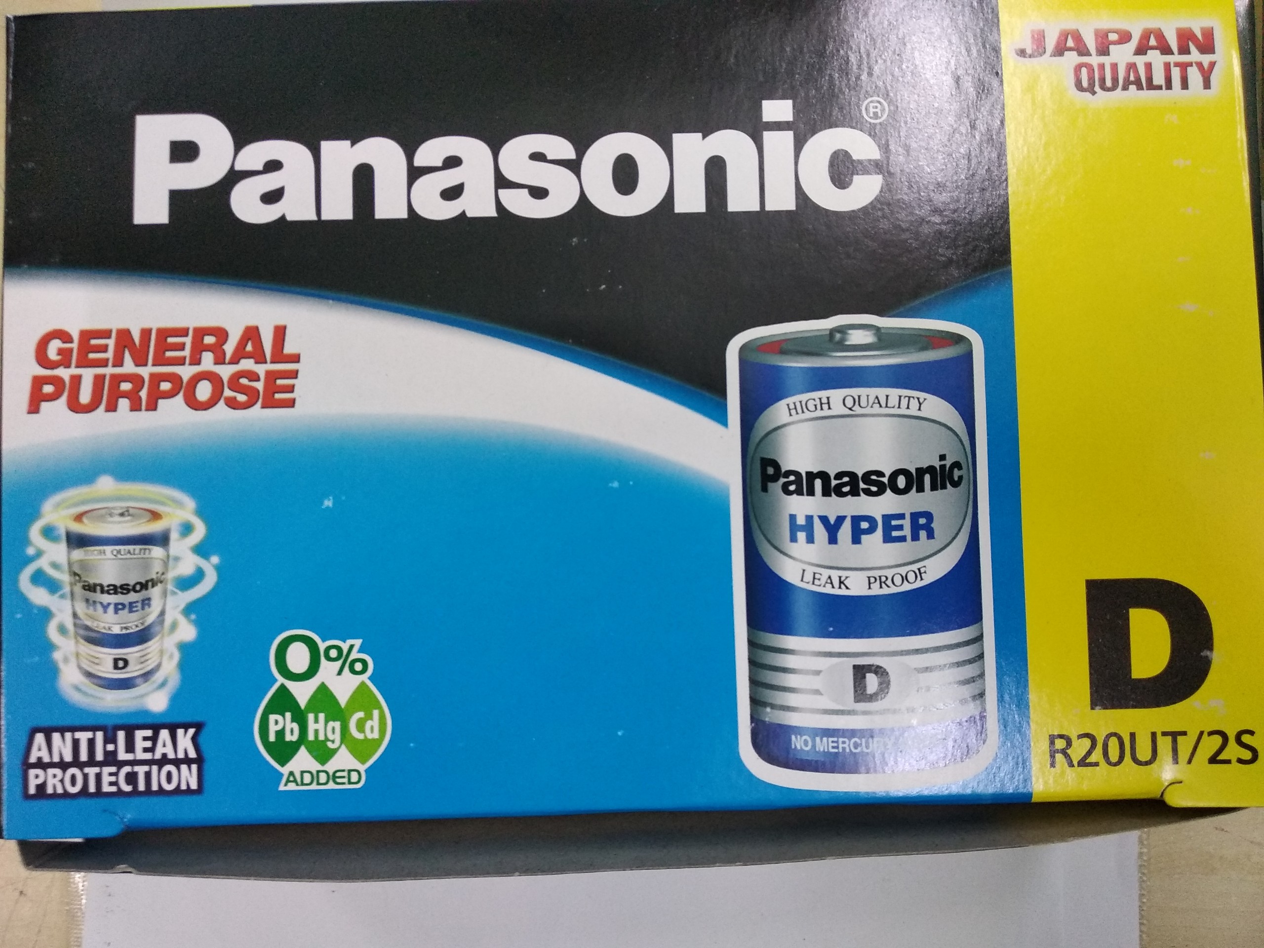Pin đại D Carbon Panasonic   R20UT/2S (1 vỉ 2 viên )
