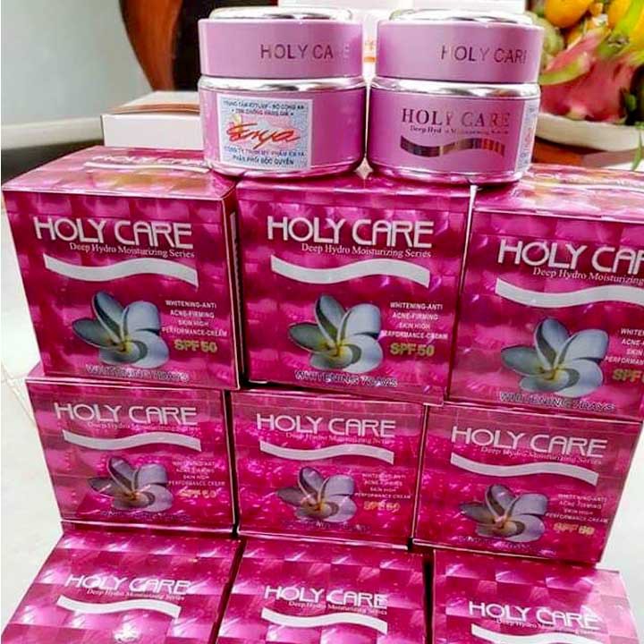 Kem Holy Care ngừa mụn mờ thâm 20gr (màu hồng)