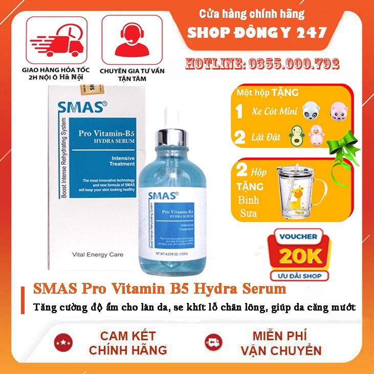 Serum Smas Pro B5 Hydra 120ml dưỡng ẩm phục hồi da