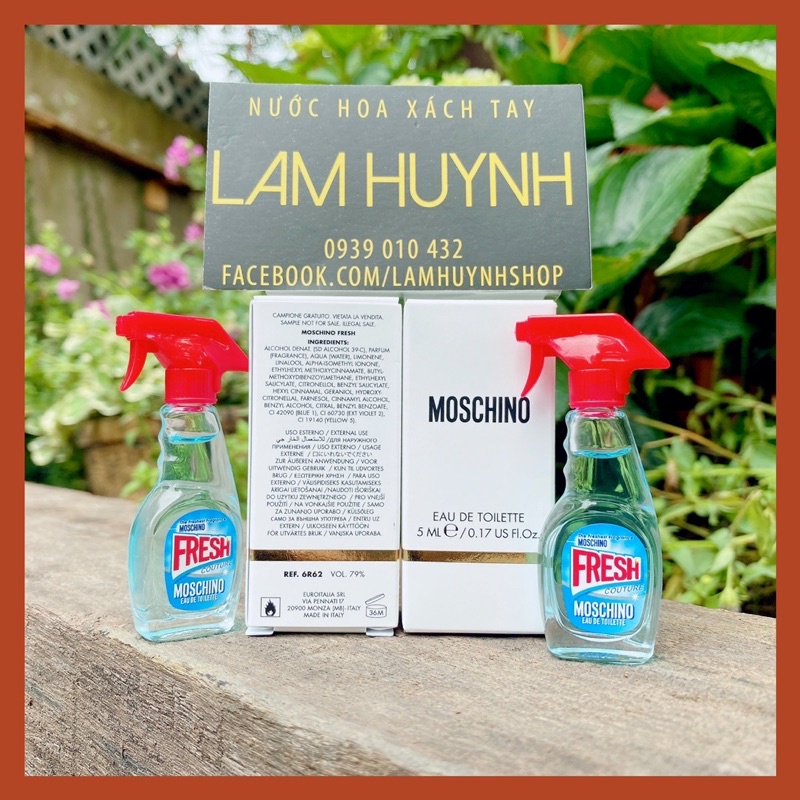 [ CHÍNH HÃNG] Nước hoa mini MOSCHINO FRESH COUTURE EDT 5ml