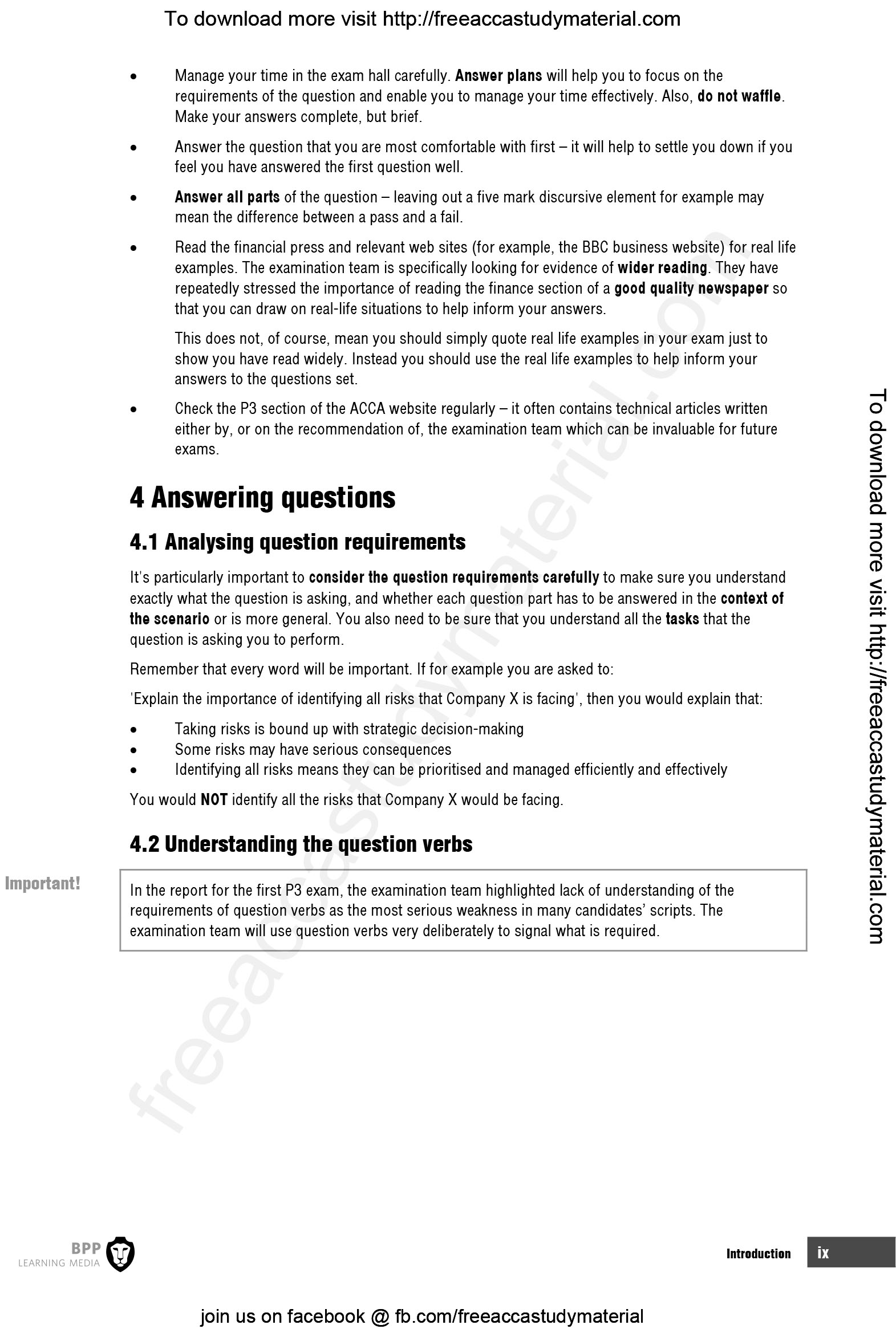 ACCA P3 Business Analysis Study Text - Hanoi Book Store
