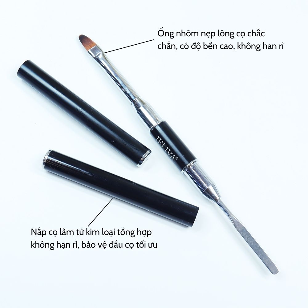 Cọ đắp gel đa năng JELIVA 2 đầu