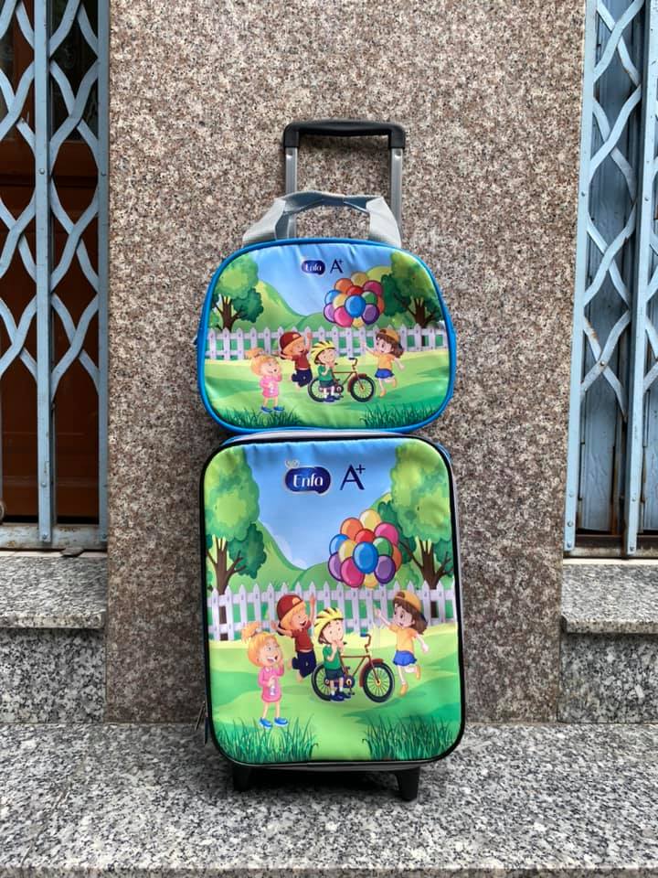 [HCM]Vali kéo Enfa cho bé kèm thêm túi xách