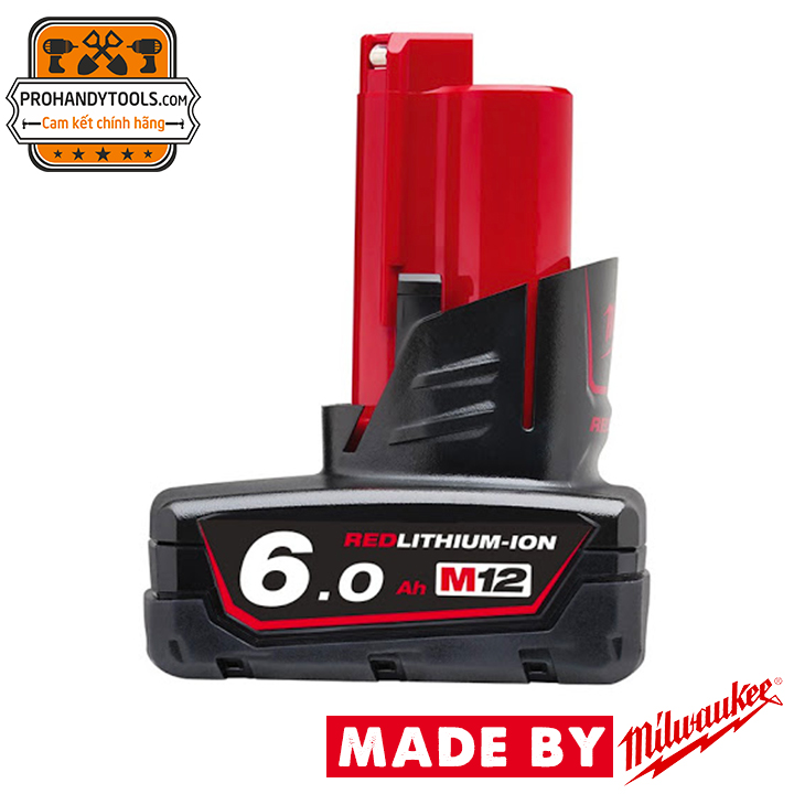 Pin Li-Ion M12B6 Milwauakee RedLithium (12V:6Ah)