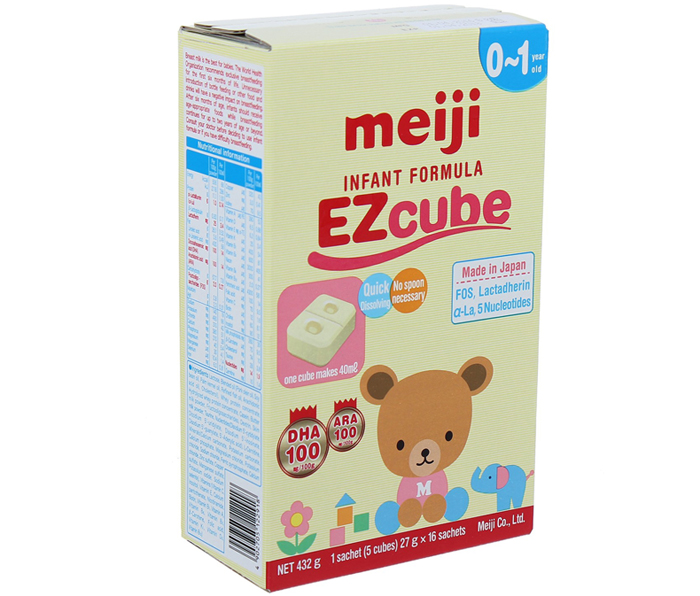 Sữa Meiji 0 (0-1 tuổi) Infant Formula EZcube (16 thanh)