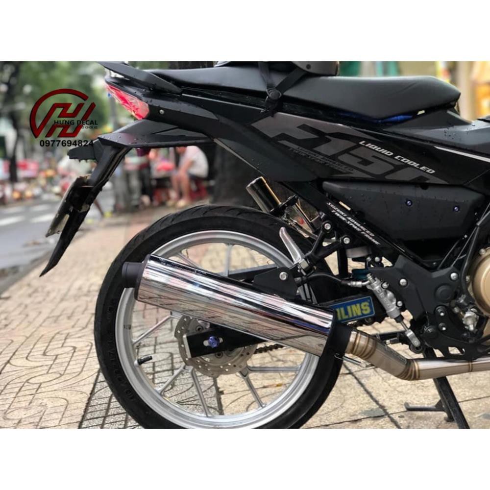 Pô cbr mọc honda + cổ pô 2 khúc cho winner ex 150 ex 135 satria sonic