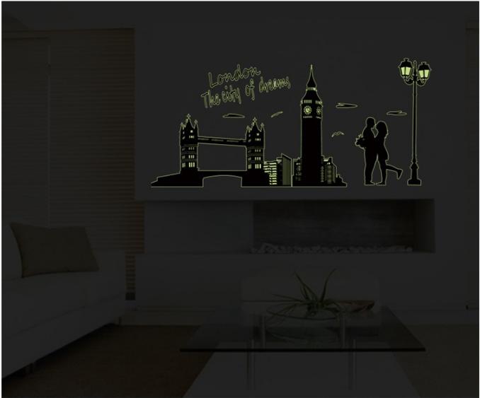 [HCM]Decal trang trí Thành Phố London- Dạ Quang