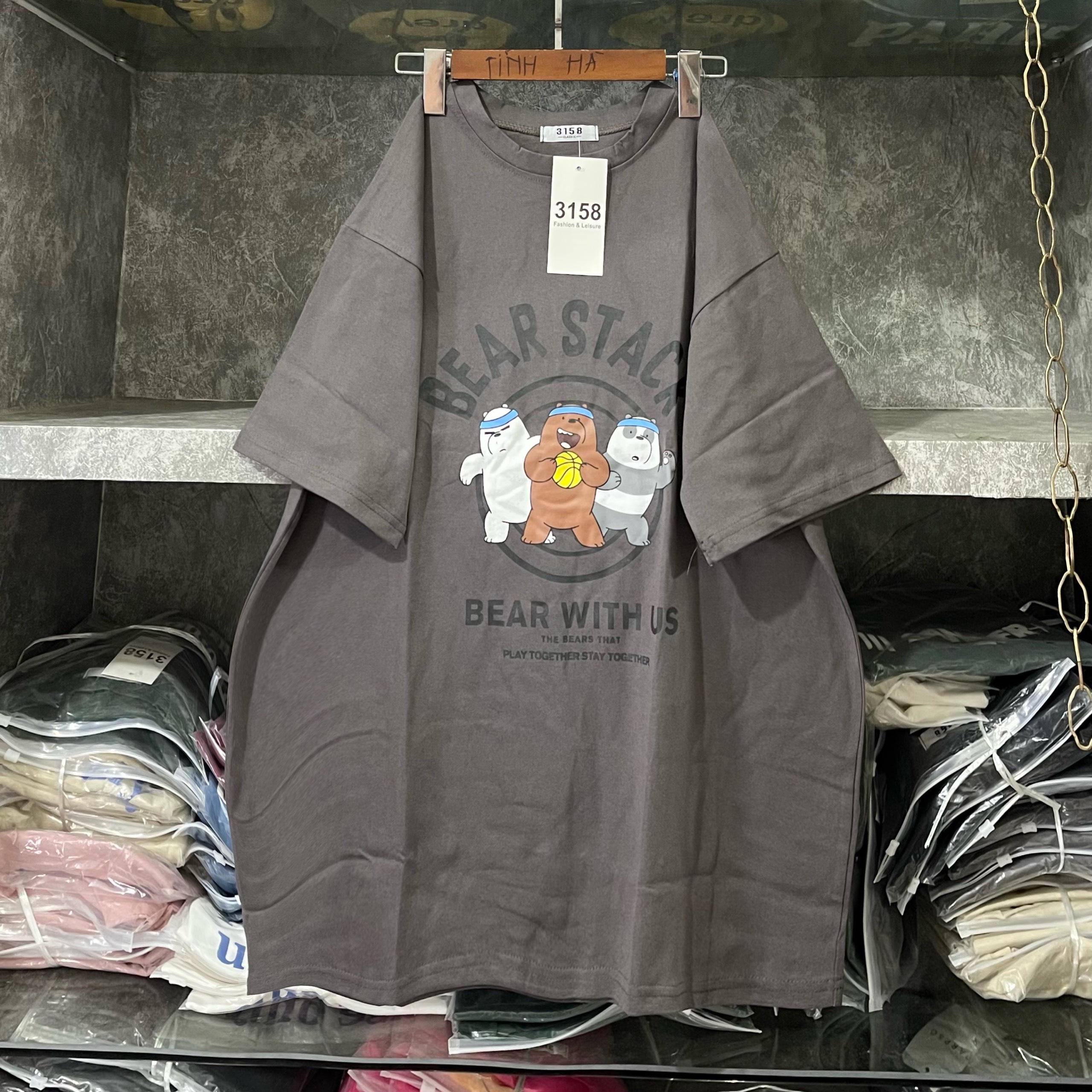 áo phông 3158 3 chú gấu