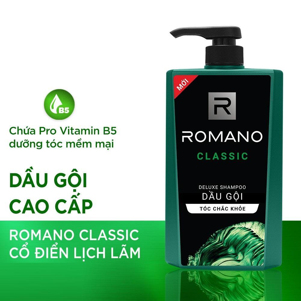 Dầu gội hương nước hoa Romano Classic tóc chắc khoẻ 650g