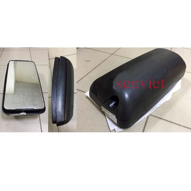 Gương to của cụm gương chiếu hậu howo gọng sắt