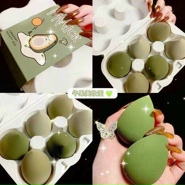 BÔNG PHẤN HỒ LÔ MAFFICK BEAUTY EGG 1 SET 6 CÁI