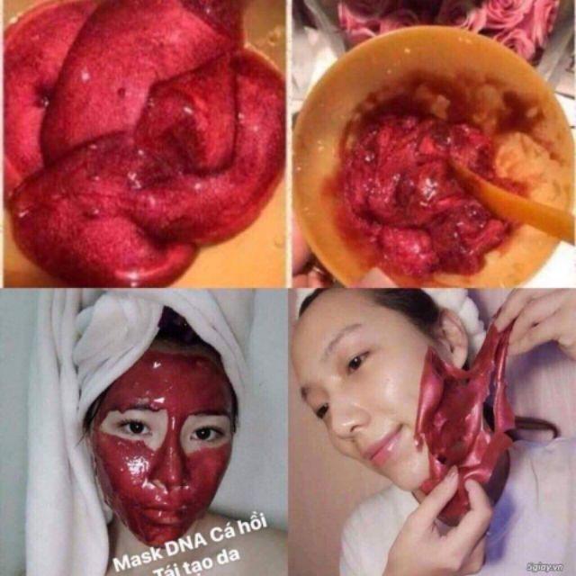 Mặt nạ Dẻo DNA Cá hồi Handmade- trẻ hóa da, căng mịn