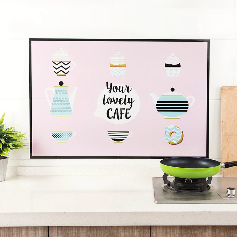 [HCM]Giấy dán tường bếp chịu nhiệt cỡ 60cm x 90cm