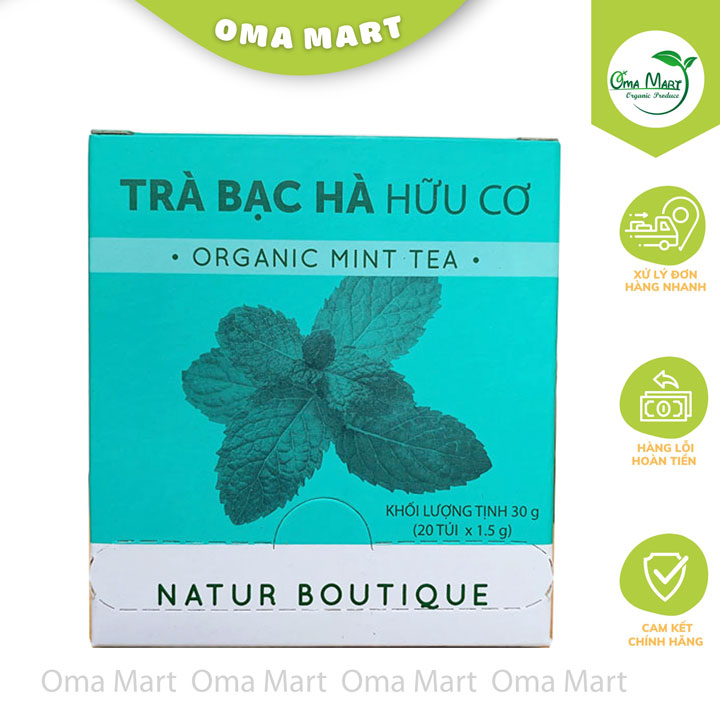 Trà bạc hà hữu cơ Fito (hộp 20 túi lọc)